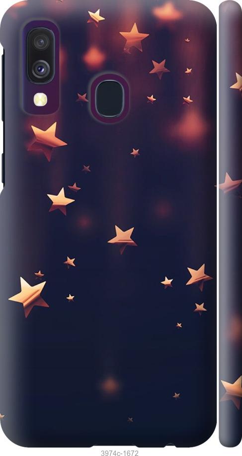 Чехол на Samsung Galaxy A40 2019 A405F Падающие звезды