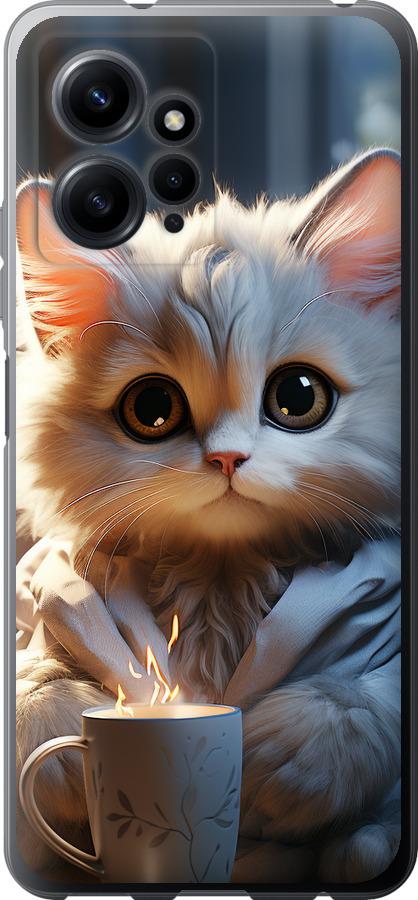 Чехол на Xiaomi Redmi Note 12 4G White cat