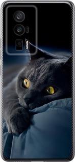 Чехол на Xiaomi Poco F5 Pro 5G Дымчатый кот