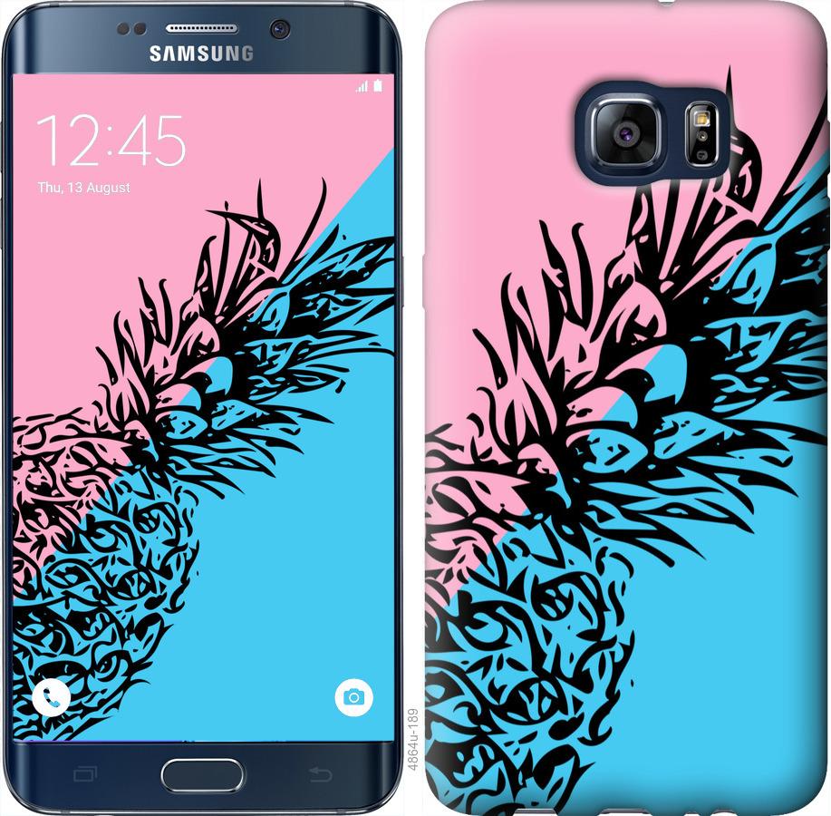 Чехол на Samsung Galaxy S6 Edge Plus G928 Ананас 1