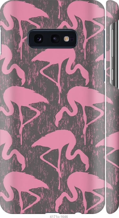 Чехол на Samsung Galaxy S10e Vintage-Flamingos