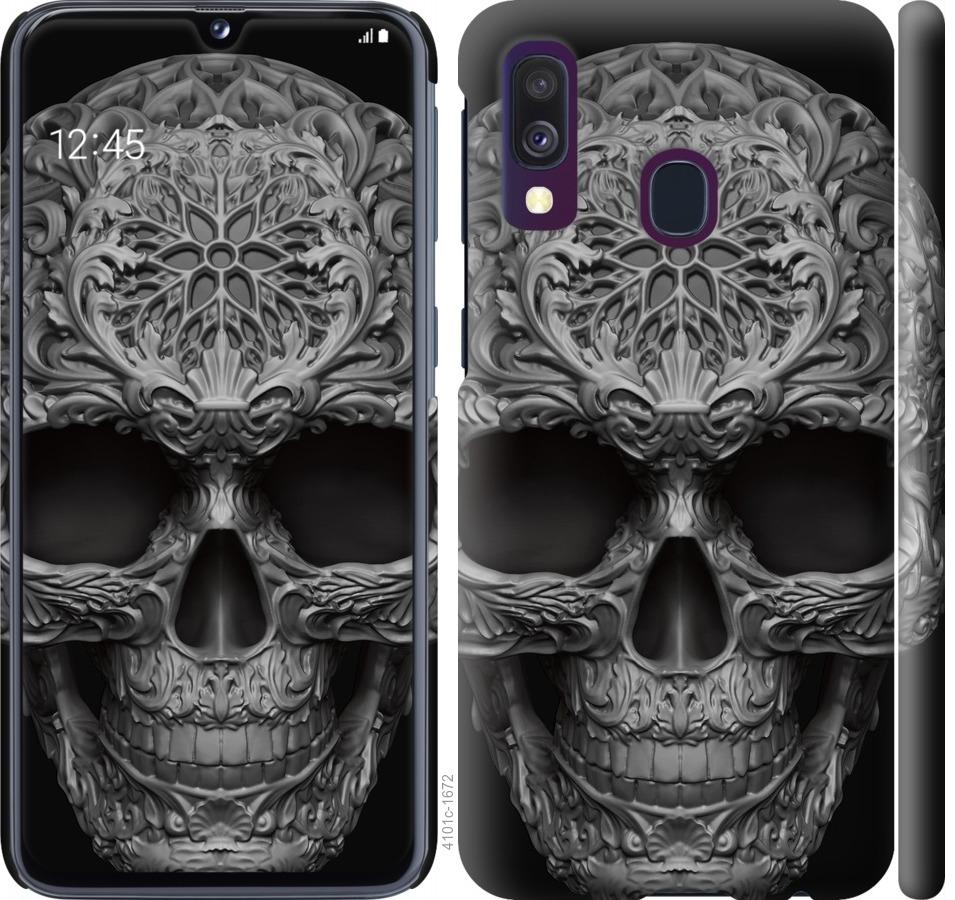 Чехол на Samsung Galaxy A40 2019 A405F skull-ornament