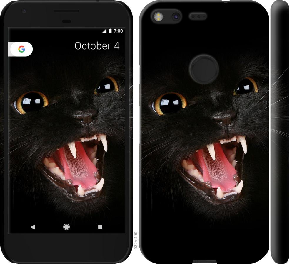Чехол на Google Pixel Чёрная кошка