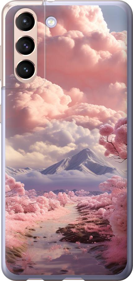 Чехол на Samsung Galaxy S21 Розовые облака