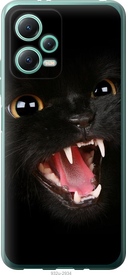 Чехол на Xiaomi Redmi Note 12 5G Чёрная кошка
