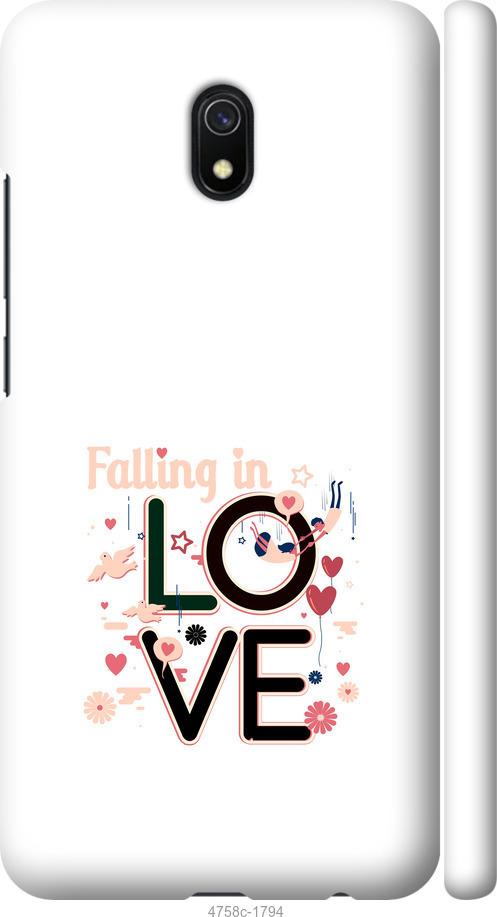 Чехол на Xiaomi Redmi 8A falling in love