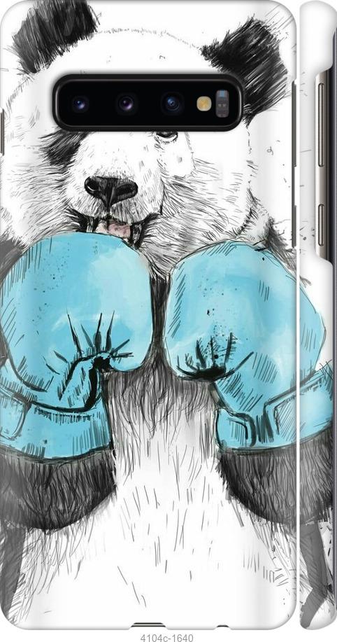 Чехол на Samsung Galaxy S10 Панда-боксер