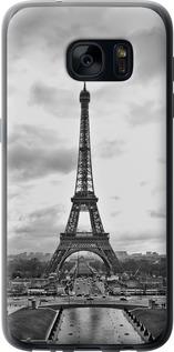 Чехол на Samsung Galaxy S7 G930F Чёрно-белая Эйфелева башня