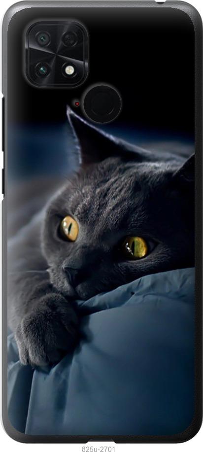 Чехол на Xiaomi Poco C40 Дымчатый кот