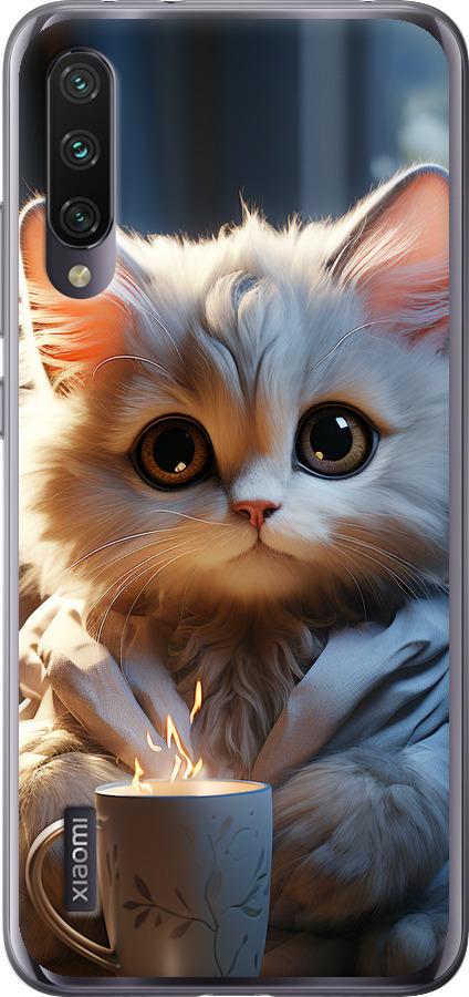 Чехол на Xiaomi Mi A3 White cat