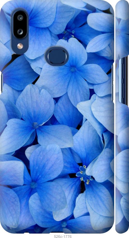 Чехол на Samsung Galaxy A10s A107F Синие цветы