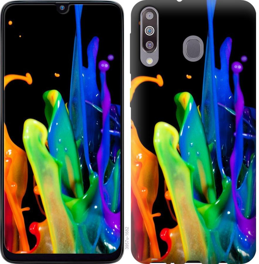 Чехол на Samsung Galaxy M30 брызги краски