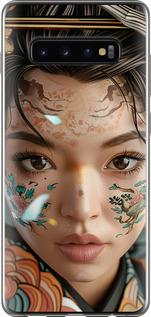 Чехол на Samsung Galaxy S10 Plus Взгляд души самурая