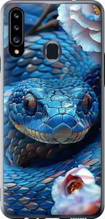 Чехол на Samsung Galaxy A20s A207F Blue Snake