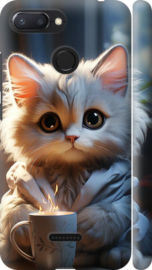 Чехол на Xiaomi Redmi 6 White cat