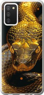 Чехол на Samsung Galaxy A02s A025F Golden snake