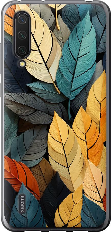 Чехол на Xiaomi Mi 9 Lite Кольорове листя