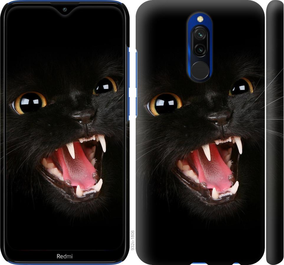 Чехол на Xiaomi Redmi 8 Чёрная кошка