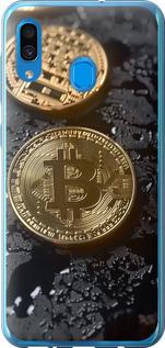 Чехол на Samsung Galaxy A20 2019 A205F Вулканический Bitcoin