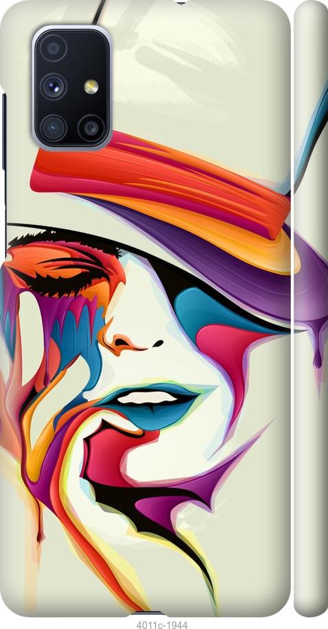 Чехол на Samsung Galaxy M51 M515F Красочная женщина в шляпе