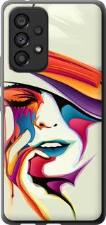 Чехол на Samsung Galaxy A53 A536E Красочная женщина в шляпе