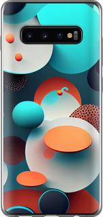 Чехол на Samsung Galaxy S10 Plus Горошек абстракция