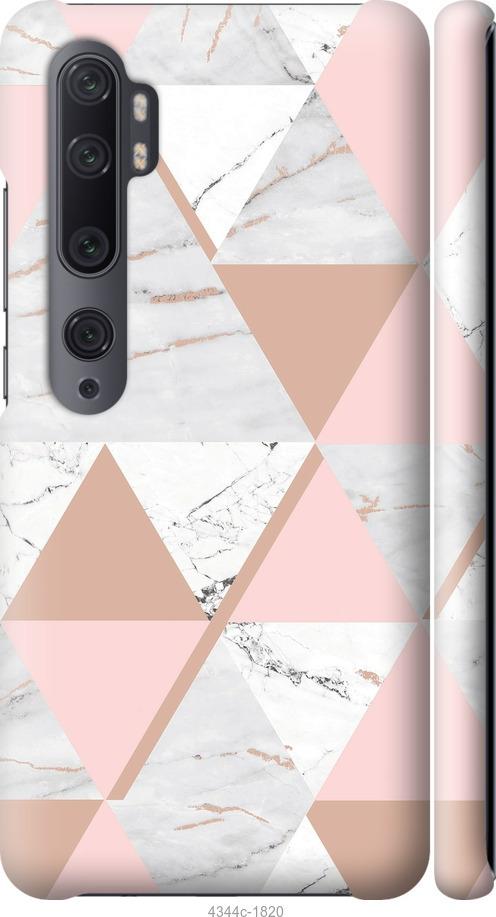 Чехол на Xiaomi Mi Note 10 Мраморная симметрия