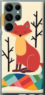 Чехол на Samsung Galaxy S22 Ultra Rainbow fox