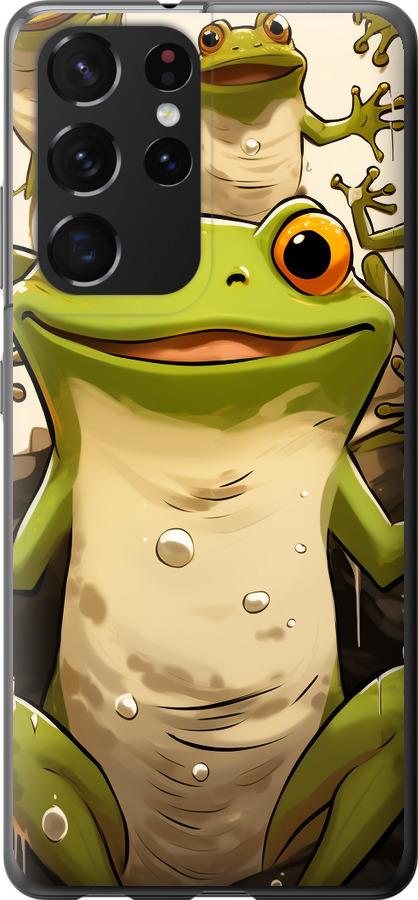 Чехол на Samsung Galaxy S21 Ultra (5G) Веселая жаба