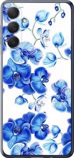 Чехол на Samsung Galaxy M54 Голубые орхидеи