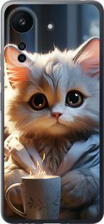 Чехол на Xiaomi Redmi 13C White cat