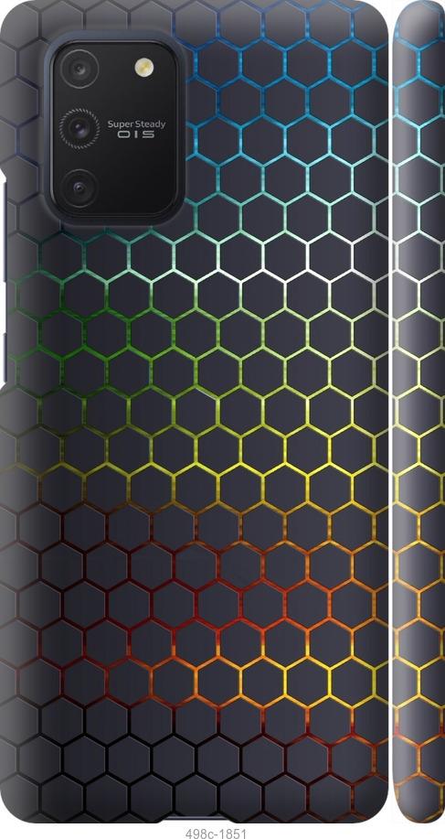 Чехол на Samsung Galaxy S10 Lite 2020 Переливающиеся соты