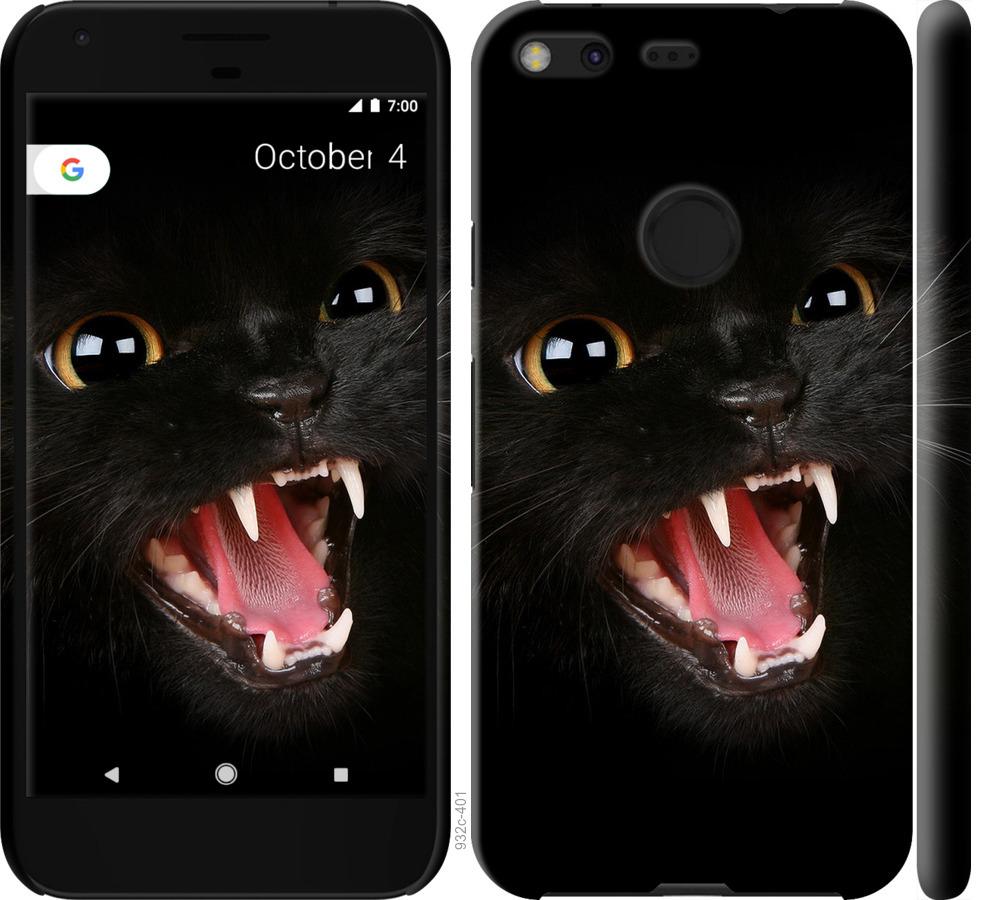 Чехол на Google Pixel XL Чёрная кошка