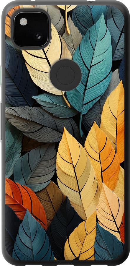 Чехол на Google Pixel 4A Кольорове листя