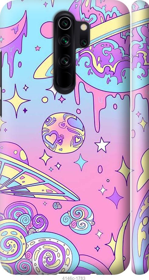 Чехол на Xiaomi Redmi Note 8 Pro Розовая галактика