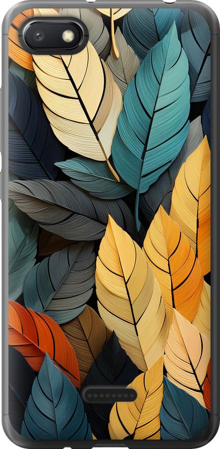Чехол на Xiaomi Redmi 6A Кольорове листя