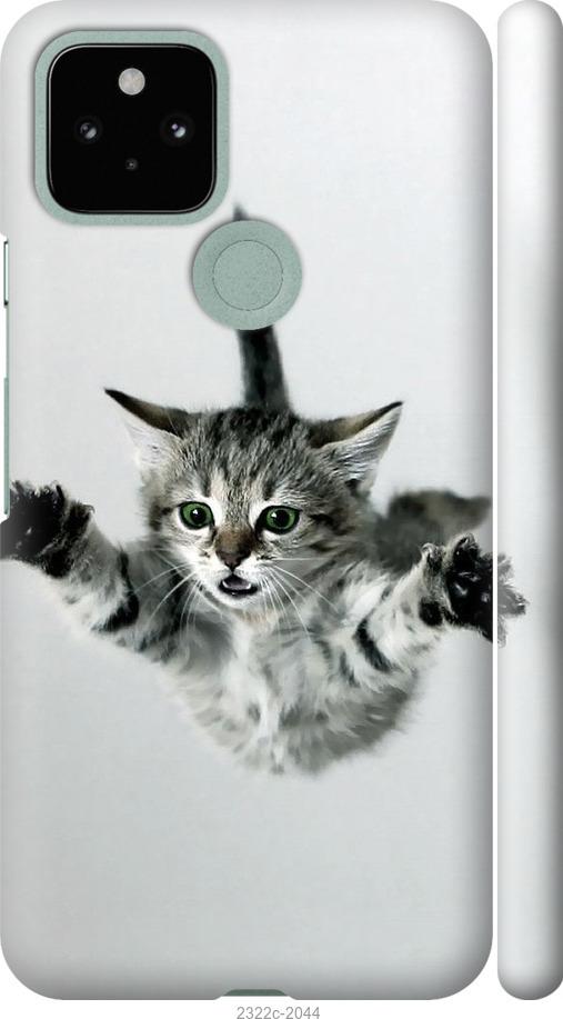 Чехол на Google Pixel 5 Летящий котёнок