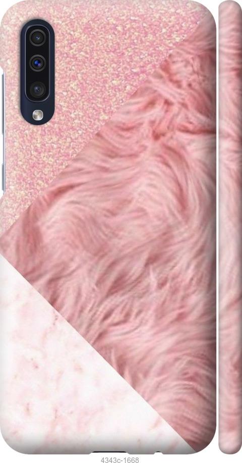 Чехол на Samsung Galaxy A50 2019 A505F Розовые текстуры