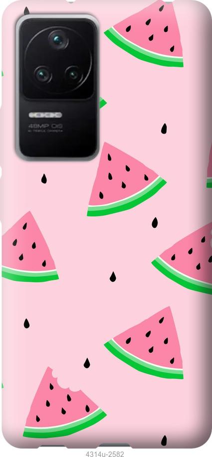 Чехол на Xiaomi Redmi K40S Розовый арбуз