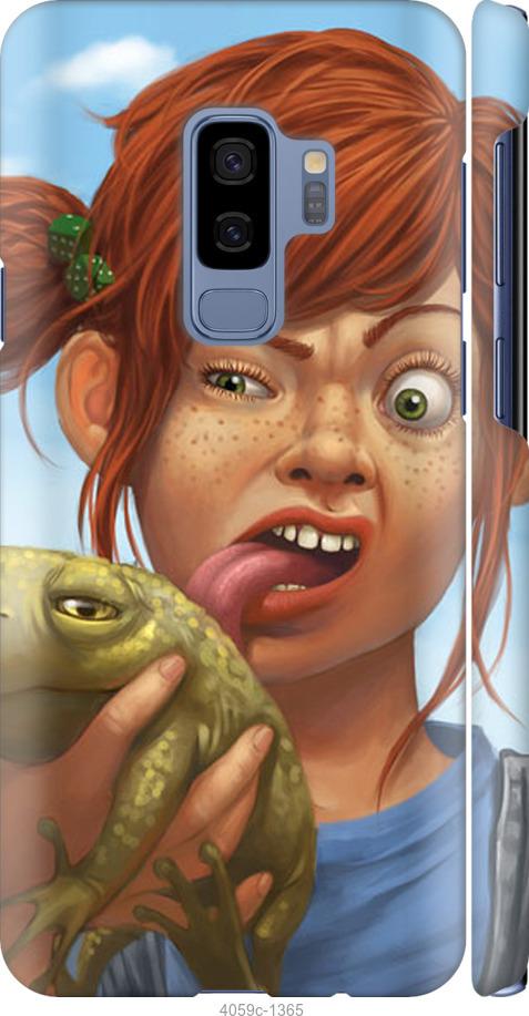 Чехол на Samsung Galaxy S9 Plus Рыжеволосая девочка с лягушкой
