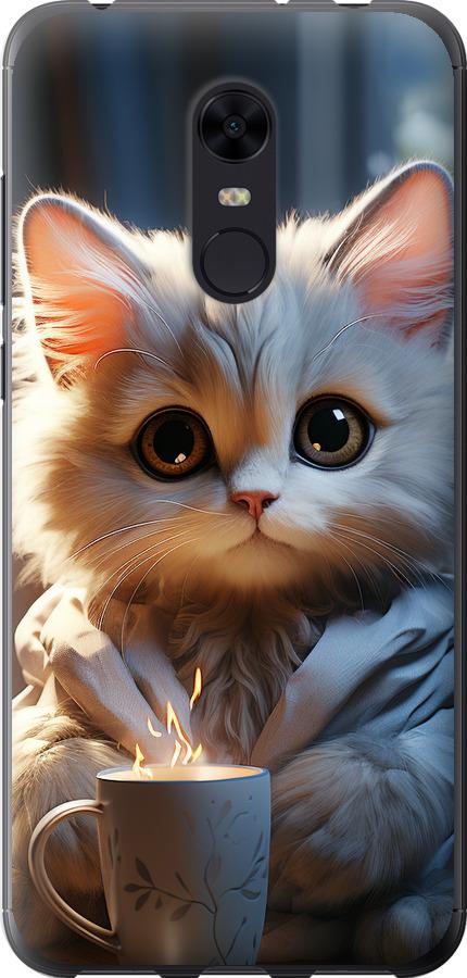 Чехол на Xiaomi Redmi 5 Plus White cat