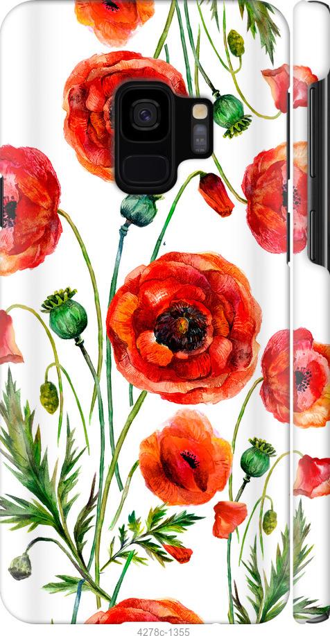 Чехол на Samsung Galaxy S9 Нарисованные маки