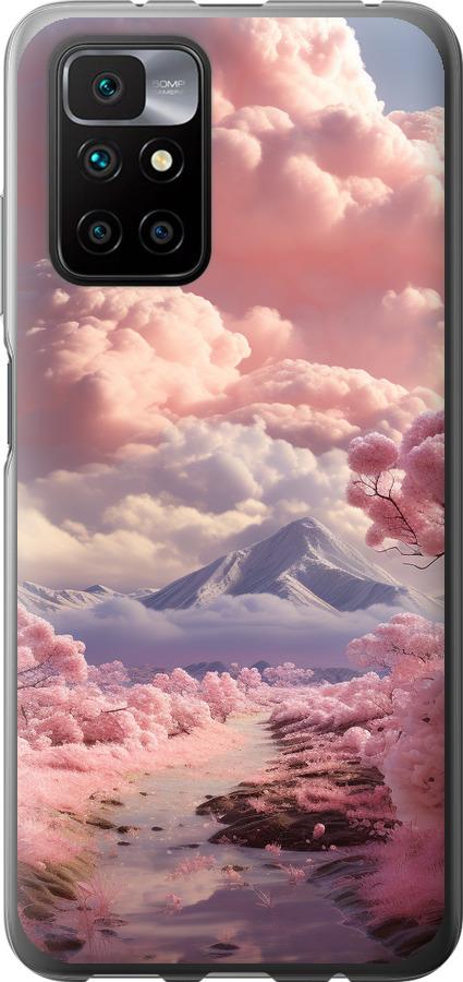 Чехол на Xiaomi Redmi 10 Розовые облака