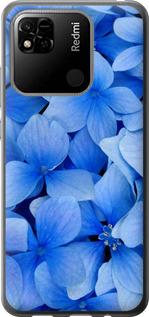 Чехол на Xiaomi Redmi 10A Синие цветы