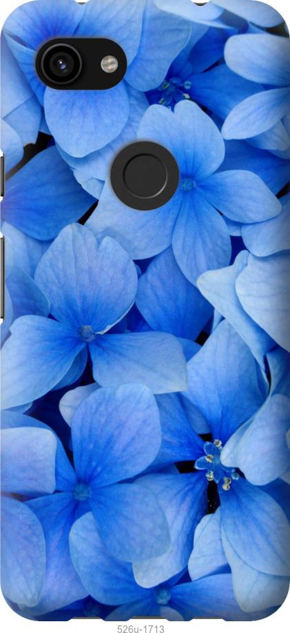 Чехол на Google Pixel 3a XL Синие цветы
