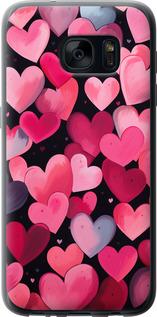 Чехол на Samsung Galaxy S7 G930F Сердечки 4