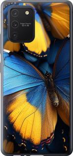 Чехол на Samsung Galaxy S10 Lite 2020 Желто-голубые бабочки