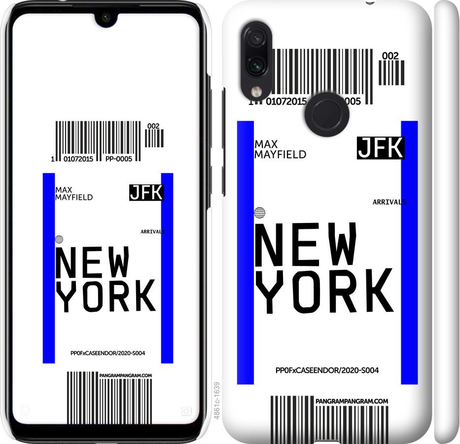 Чехол на Xiaomi Redmi Note 7 New York