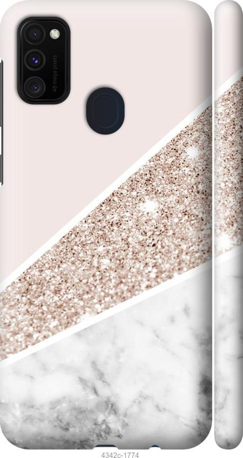 Чехол на Samsung Galaxy M30s 2019 Пастельный мрамор