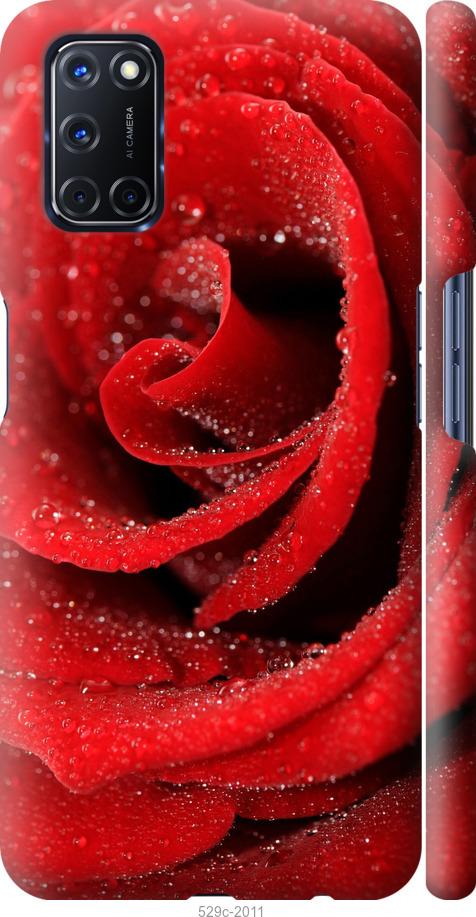 Чехол на Oppo A72 Красная роза